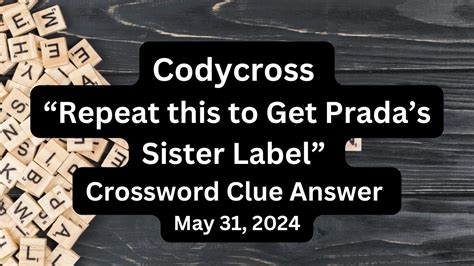 prada's sister brand|prada's sister brand crossword clue.